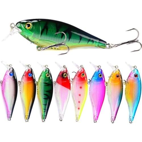 8Pcs/set 8.5cm/12.5g Fishing Lure Crankbait Wobbers Lure Bait 6# With Sharp Hook Artificial Hard Baits Minnow Fish Lures