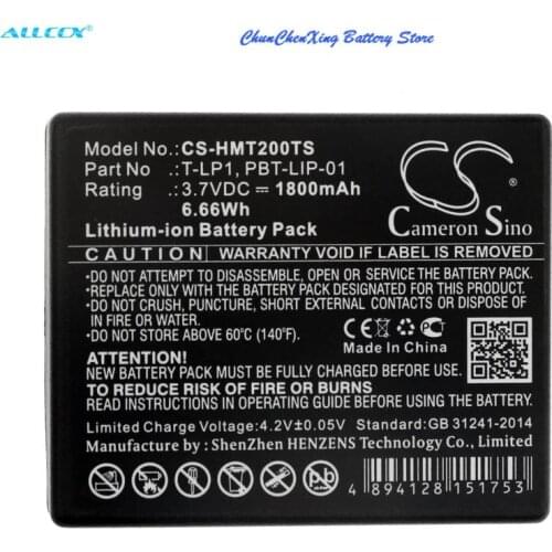 Cameron Sino 1800mAh Battery for HME Tempest 2.4GHz beltstation,Tempest Wireless Beltpacks,TMP-R224, PLIANT Tempest 2.4GHz