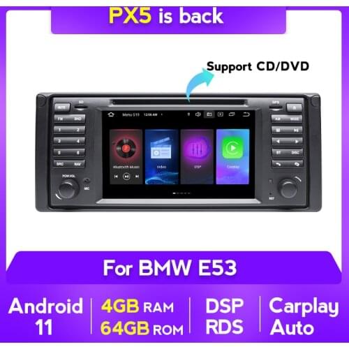 Android 11 Car DVD Multimedia Player For BMW X5 E53 E39 Radio Audio GPS Stereo Navigation Head Unit Carplay DSP