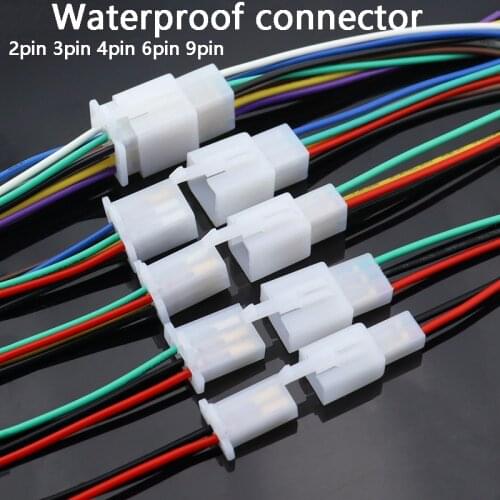1set 2.8mm 2/3/4/6/9 pin Automotive Quick connection Electrical wire Connector Male Female cable terminal plug Kits Motorcycle