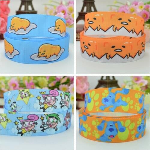 10 Yards 22mm 7/8" cute cartoon Printed grosgrain ribbon hair bow Headwear DIY hair accessories retail