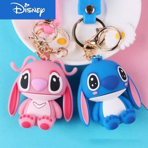Disney Trend Cartoon Doll Keychain Creative Couple Car Net Red Keyring Pendant Student Backpack Bag Charm Keychain Cute Woman
