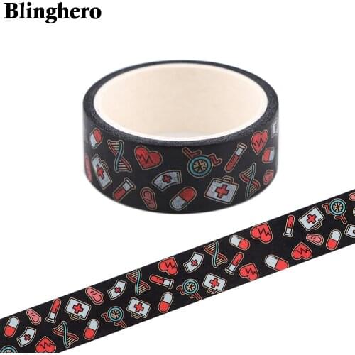 CB543 Cute Washi Tape Paper Tape Decorative Adhesive Tape Stickers Scrapbooking Planner Stationery Gift For Doctor Nurse