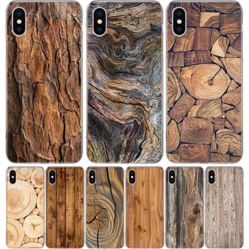 Wood textures Hot Pattern Case For iPhone 12 11 Pro 7 6 X 8 6S Plus XS MAX + XR 5S SE 10 Ten Art TPU Cover Phone Coque Capa Shel