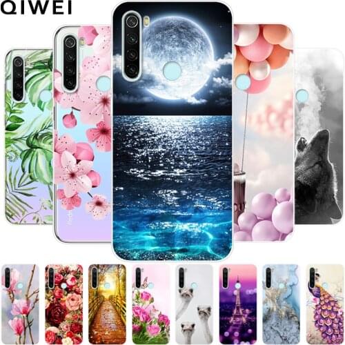 For Xiaomi Redmi Note 8T Case Slim Flower Print Soft TPU Silicon Cases For Xiaomi Redmi Note 8 Pro Note8 Note8T Phone Back Cover