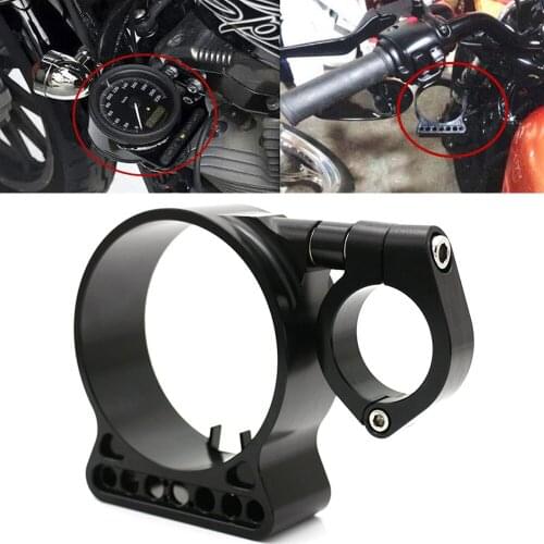 Motorcycle Black CNC Speedometer Side Mount Cover Instrument Bracket Case Housing For HARLEY SPORTSTER XL883 1200 1995-2014