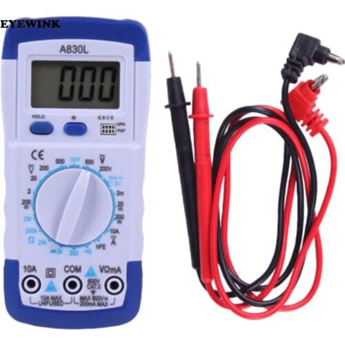 A830L XL830L LCD Digital Multimeter DC AC Voltage Diode Freguency Multitester Volt Tester Test Current HT881