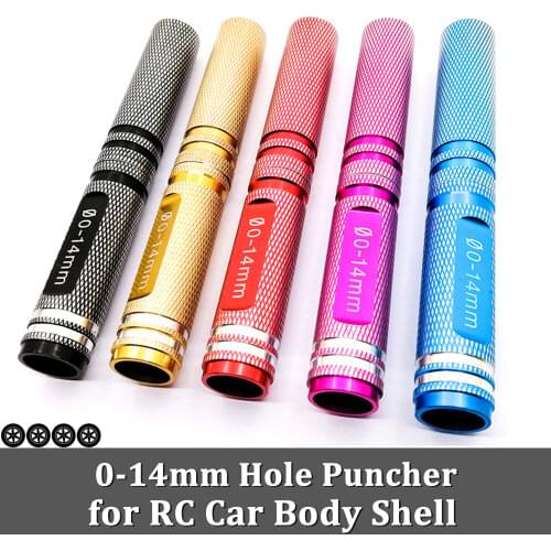 0-14mm Hole Puncher Tool Reaming Reamer Punching Car Body Shell Aircraft Portable for RC Car Hole Opener Expanding HSP Traxxas