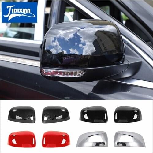 JIDIXIAN Car Rearview Mirror Decoration Shell Cover Trim Sticker for Dodge Durango 2011 2011 2012 2013 2014-2019 Accessories