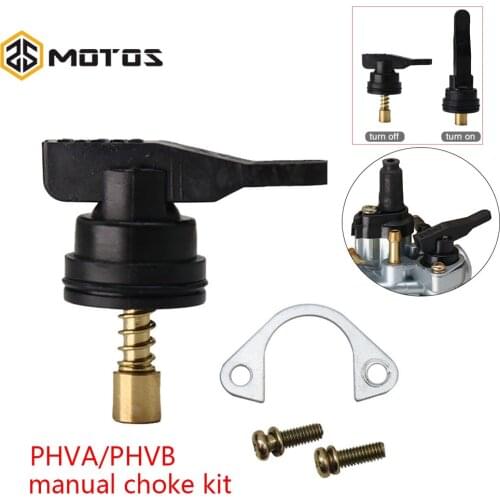 ZS MOTOS Manual Choke Kit For Dellorto PHVB/PHVA 53015 Carburettor Start Damper Switch Manually For Aprilia Mojito SR50R 50cc 2T