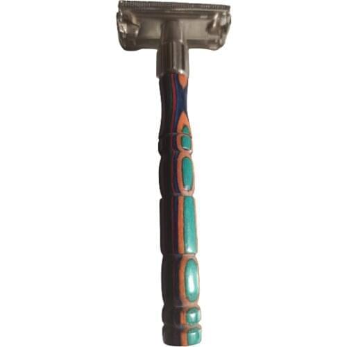 Handmande Classic Butterfly Metal Double Edge Screw Open Safety Men ,Women Travel Pouch Leather Set Plastic Free--Free Shipping