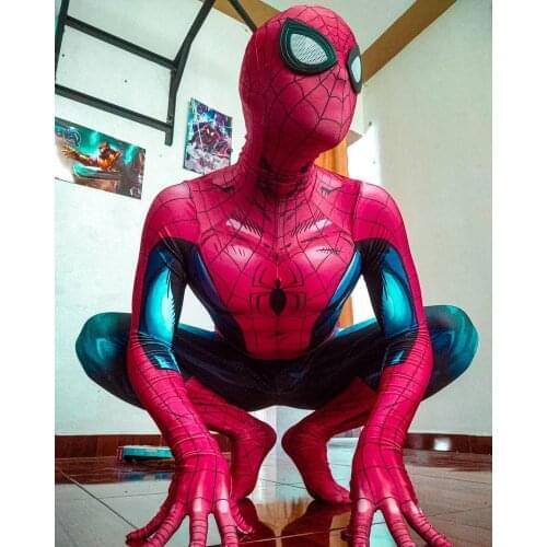 Ultimate Amazing Peter Parker Costume Cosplay Spandex Lycra Zenzai Swimming Bodysuit halloween disfraces Costume For Adult/Kids