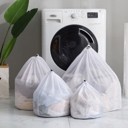 Drawstring Laundry Bag Fine Mesh Machine Wash Special Care And Washing Bag Thickened Laundry Bag Beam Port Laundry Organizer