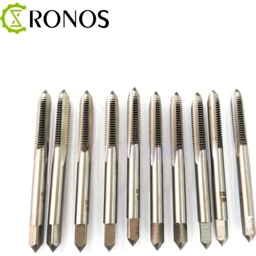 5pcs Machine Tap-taps High-speed Steel Straight Groove Taps M3/M4/M5/M6/M8 CNC Engraver Machine Thread Screw Taps free shipping