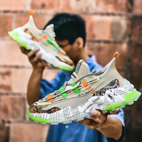 2021 Street Style Breathable Light Mens Sport Casual Shoes Autumn Comfortable Plus Size 46 Male Sneakers