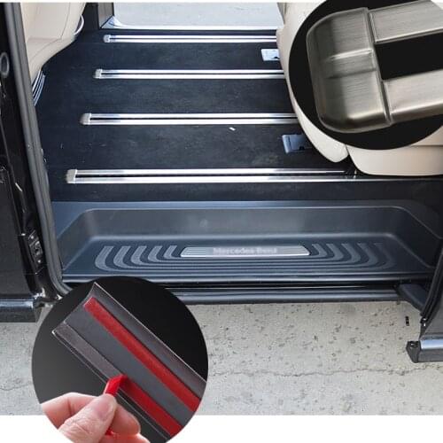 Seat track trim Slide bright bar rail modification decoration For Mercedes-Benz V-Klasse VITO W447 viano valente V220 V250 V260