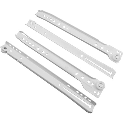 Drawer Track Slides Two Cabinet Rails Thickening Computer Table Chute Clothing Cabinets Keyboard Roller Pulley Furniture