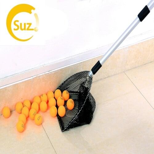 Ping Pong Ball Picker Telescopic Table Tennis Ball Pick up net Aluminum Pole Table Tennis Picking Net Collecter for table tennis