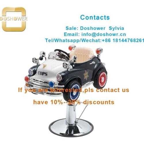 Barber children chair with hair cutting salon chair for kids barber car chair