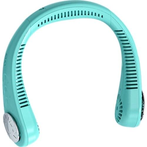 Portable Mini Bladeless Fan Neck Fan USB Rechargeable Mute Sports Fans For Home Outdoor Hanging Neck Fan
