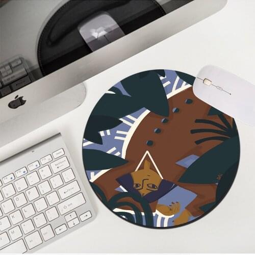 Drop Shipping Creativity Art Instagram Girl Heart Cartoon Mousepad Small Lovely Officenon-slip Creative TableMat Mouse Pad Anime