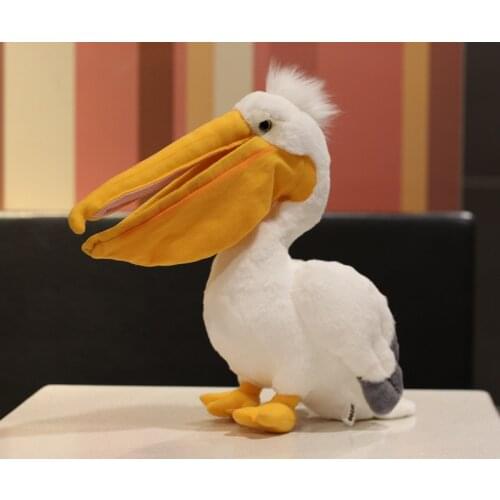 30cm Lifelike Pelican Stuffed Toys Big Mouth Pelican Plush Toys Simulation Bird Plush Animals Toy Gifts For Kids
