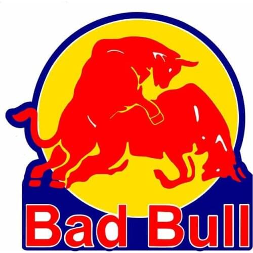 S40454# Various Sizes PVC Decal for Bad of Bull Car Sticker Waterproof on Bumper Rear Window Laptop Refrigerator Toilet