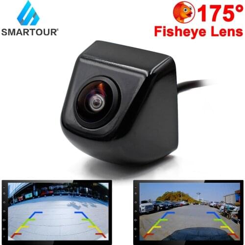 Smartour New HD 1296*1080P Night Vision Fisheye Lens Vehicle Reverse Backup Rear View CVBS Camera For All Android DVD Monitor
