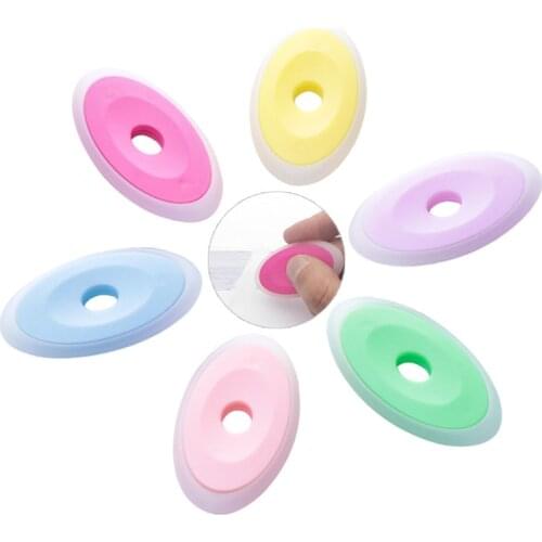 6pcs/set Neutral Erasable Pen Special Rubber Color Oval Eraser for Erasable Gel Pen Correction Supplies School Office Stationery