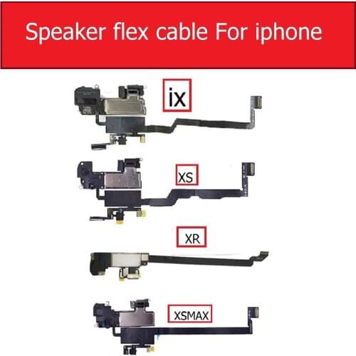 Replacement Parts for iPhone XS Max XR X Ambient Proximity Light Sensor Flex Cable Ribbon with Ear Speaker for iPhone XR