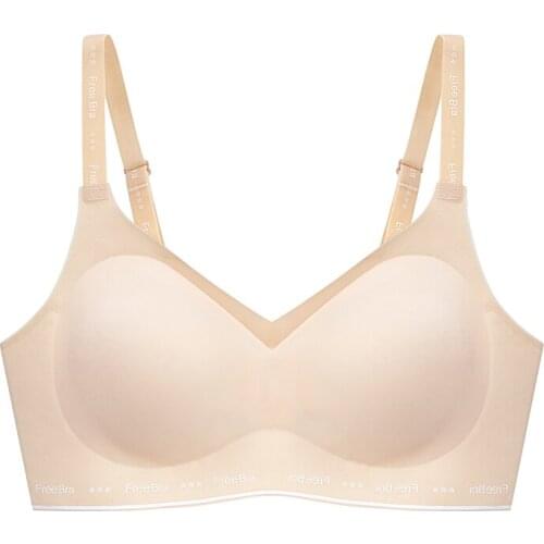 Women Bra Underwear Lady Lingerie One-piece Bra Four Hook-and-eye Nylon Solid Wire Free Non-adjusted Straps Bras