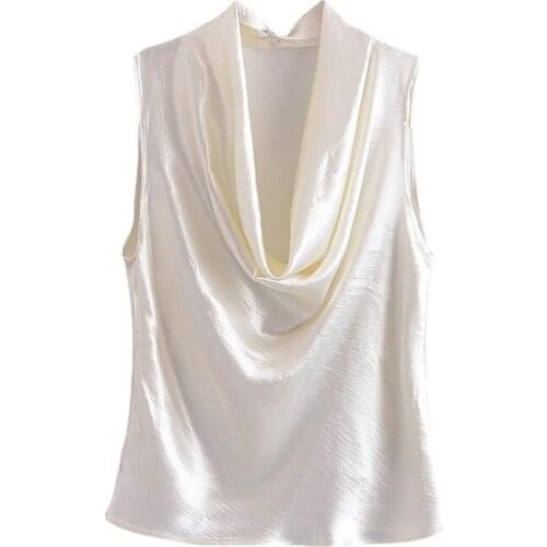 ZXQJ Womens Satin Shirts