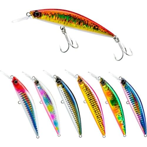 1PCS Hot sale 29g 90mm Minnow lure Long casting lure Sinking Fishing LureLaser Hard Professional Seawater