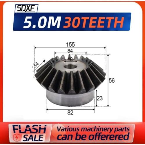 1pc，5m30T 18mm bevel gear, machining holes need to be processed by tools themselves
