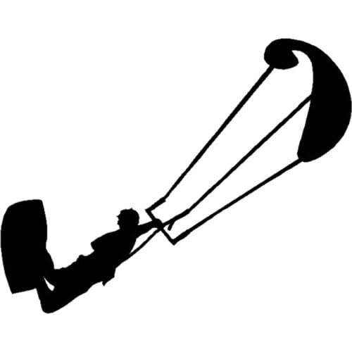 12.7*10cm Kiteboarding car stickers Truck Window Laptop Sticker Handsome And Cool Stickers car decoration Car stying Vinyl Decal