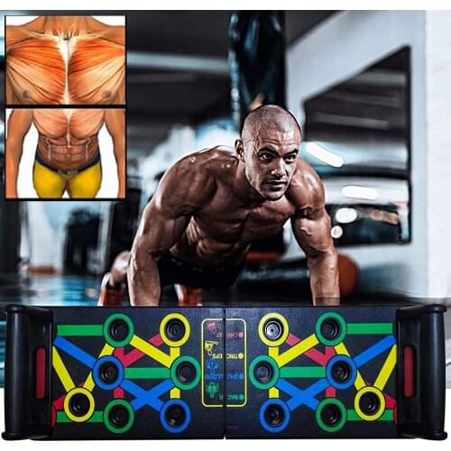 14 in 1 Power Press Multifunction Push Up Rack Training Board Comprehensive Fitness Exercise Push-up Stands Body Building Sport