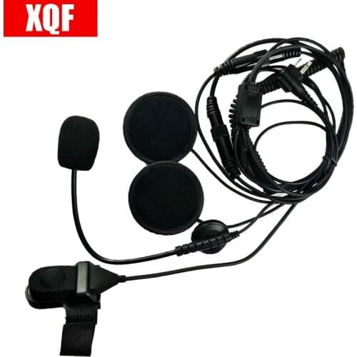 2 Pin Finger PTT Headset Motorcycle Helmet Microphone For Motorola GP Series GP68 CP SP CT PRO P XTN CLS Spirit M Series Radio