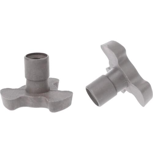 2Pcs 17mm Microwave Oven Turntable Roller Guide Support Coupler Tray Shaft