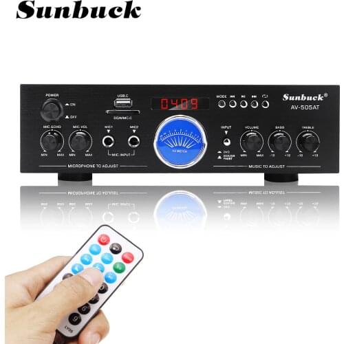 2500W AC220V HIFI Power Amplifier Wireless bluetooth Bass Audio FM Radio U Dish TF Card Power amplificador Home Amplifier
