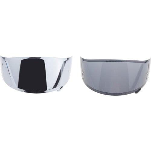 2x Replacement Motorcycle Helmet HD Visor for X14 Z7 CWR-1 Silver+Brown