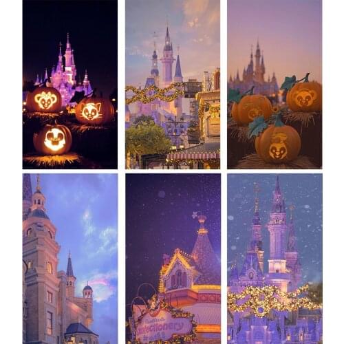 5D DIY Diamond Painting Disney Castle Halloween Series Diamond Painting Full Square Round Handmade Mosaic Home Decoration