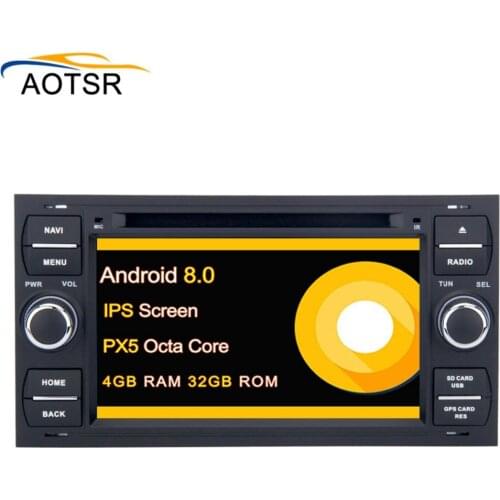 Car Multimedia Player Android 8.0 GPS 2 Din car dvd player for FORD/Focus/S-MAX/Mondeo/C-MAX/Galaxy wifi car radio head unit BT