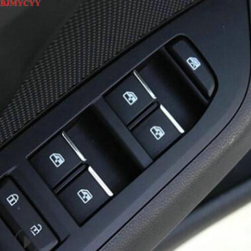 BJMYCYY car styling ABS 7PCS/SET Car window lift buttons decorate sequins FOR 2015 LEXUS NX 200 200T car accessories