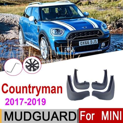 Car Mudflap For Mini Countryman Cooper F60 2nd Gen 2019-2017 Front Rear Fender Mud Flap Guard Splash Flaps Mudguards Accessories