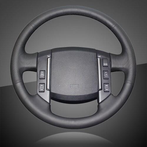 Car Steering Wheel Covers for Land Rover Freelander 2 2007-2012 Hand Stitched Interior Auto Braid On The Steering Wheel Cover