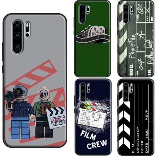 Film Movie maker Clapperboard Take Case For Huawei P30 Pro P10 P20 P40 Lite P Smart 2019 Z Mate 20 10 Lite 30 Pro TPU Cover