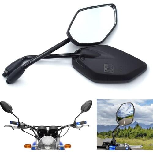 Black universal 10MM motorcycle rearview mirror side mirror For HONDA PCX125 PCX150 CBR125R CBR150R CB650F CBR650F CB500F