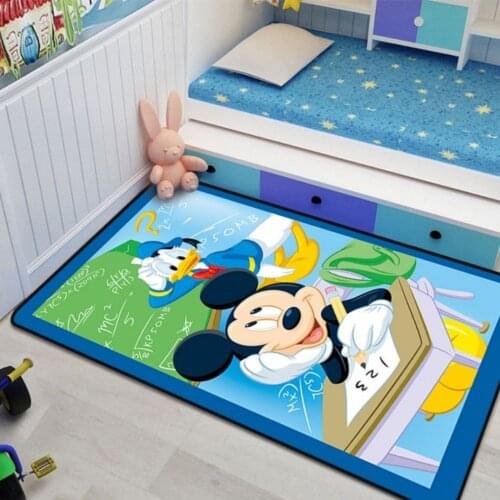 Childrens Gifts Disney Mickey Minnie in Love Big Family Kids Floor Mats Bedroom Carpet Door Mats Living Room Kitchen Game Mats