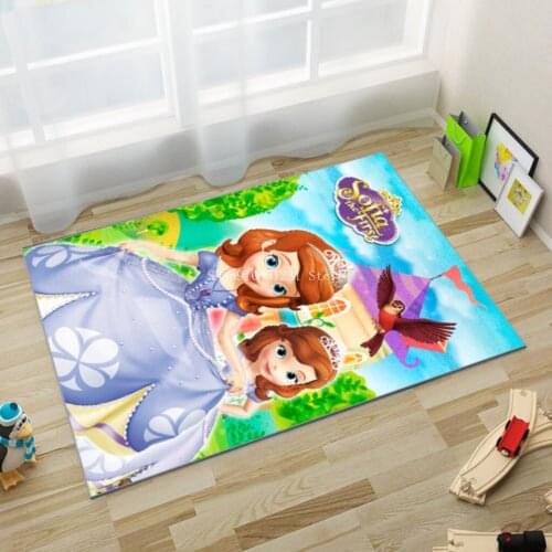 Disney Sophia princess kids play mat kitchen Bath room Absorbent Soft Rugs Girls bedroom Living room home decorative carpet mat