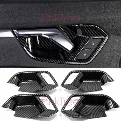For Audi Q3 2019 ABS Chrome Interior Door Handle Bowl Cover Trim Door Handle Garnish Car Styling Accessories